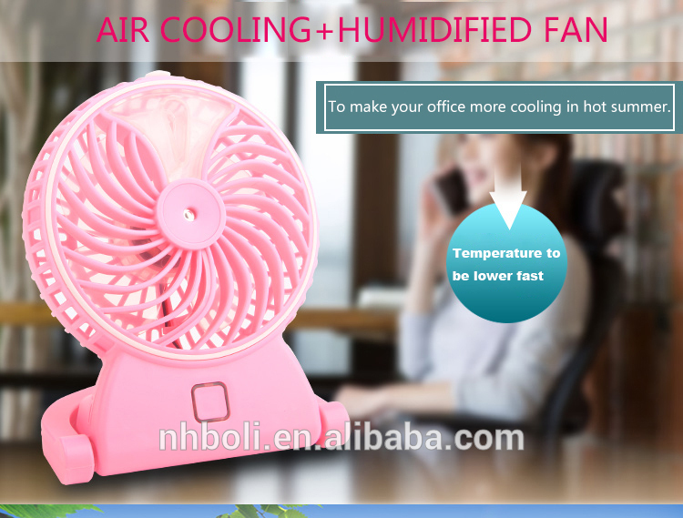 High quality mini led hand mist spray fan