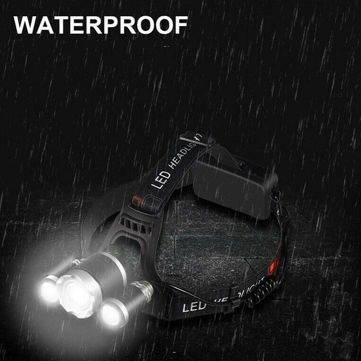 2019 USB Rechargeable 18650 Headlight Head Torch Zoomable led Headlamp