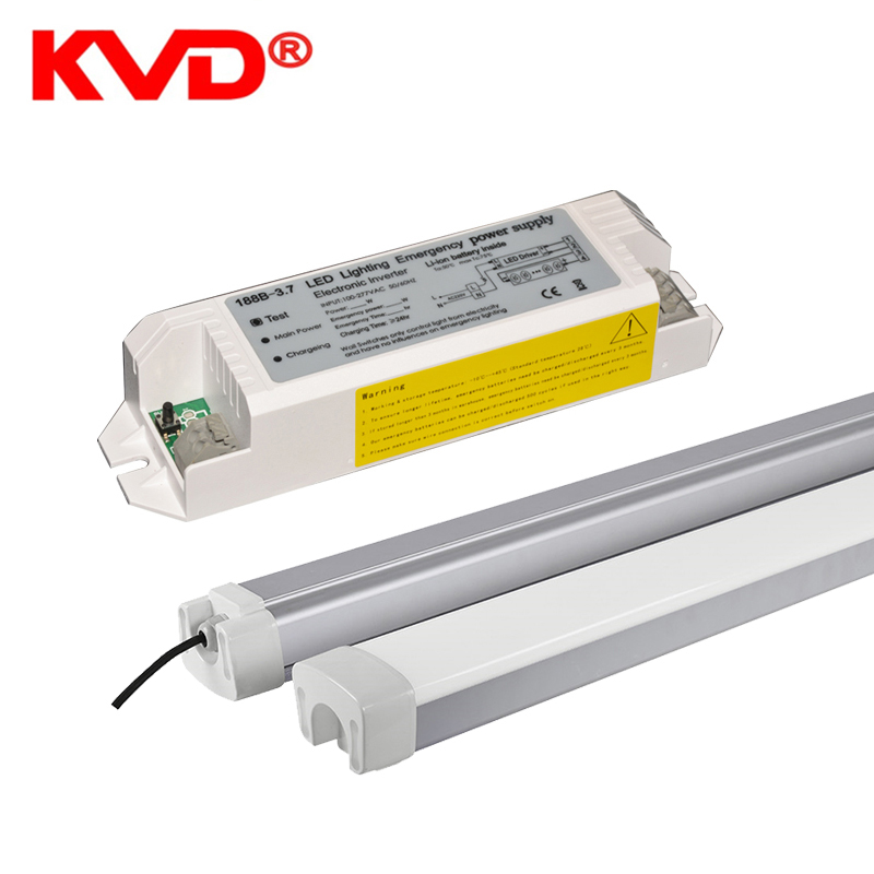 KVD 188B-3.7V LED emergency power kits with battery backup for LED ceiling panel tri-proof 5W 18W 20W 30W 45W