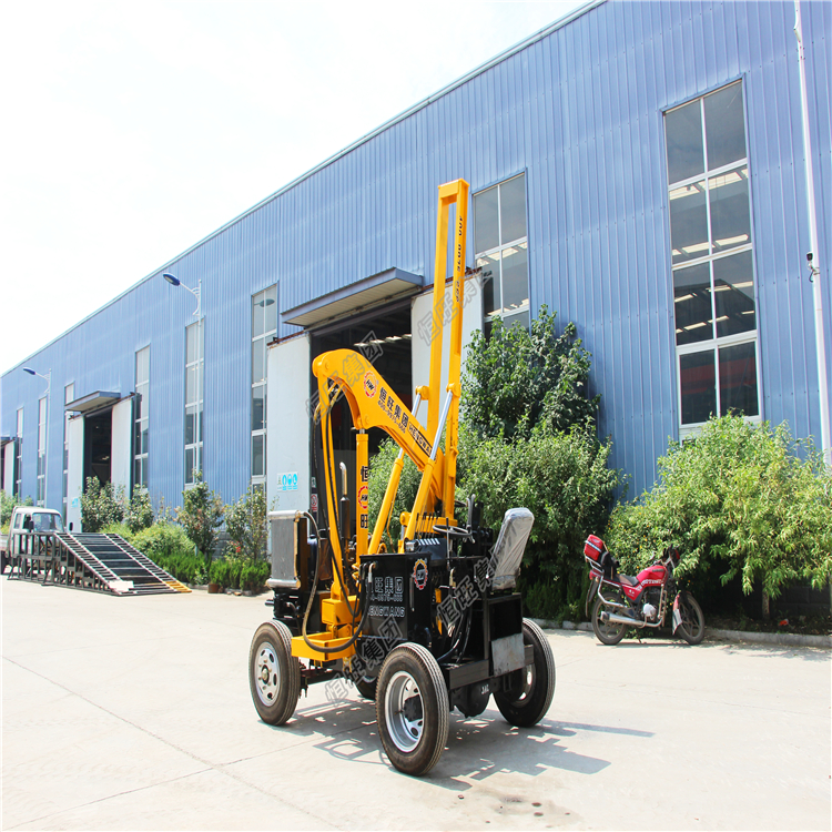 rotary piling rig screw pile driver pole hole digger portable pile machine