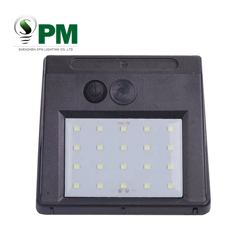 Factory price OCTUPLE CE led solar sensor wall light