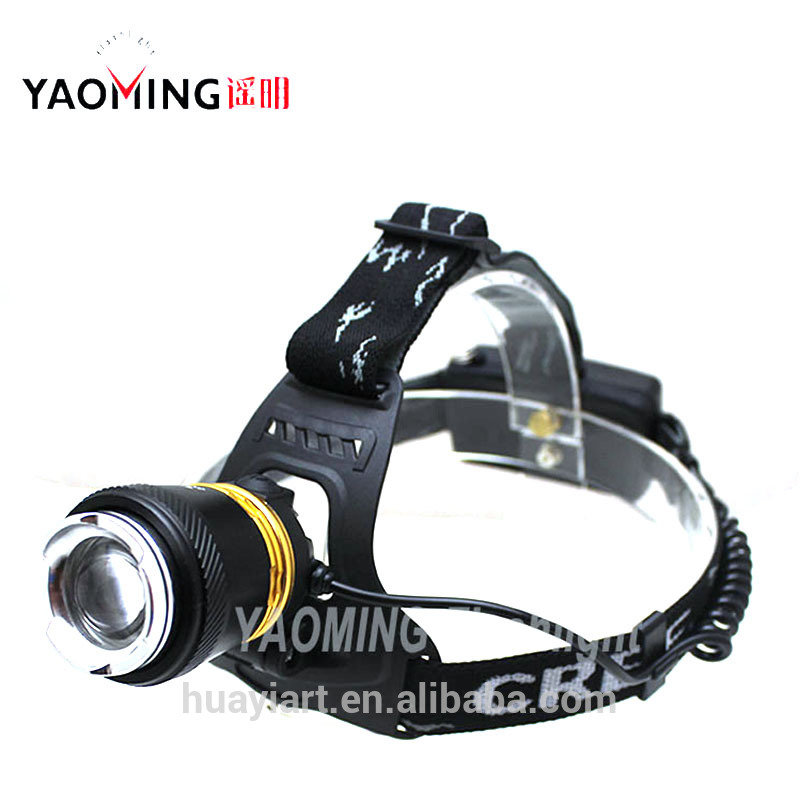 Camping High Power Zoom Led Light Waterproof Rechargeable Mining Headlamp Light