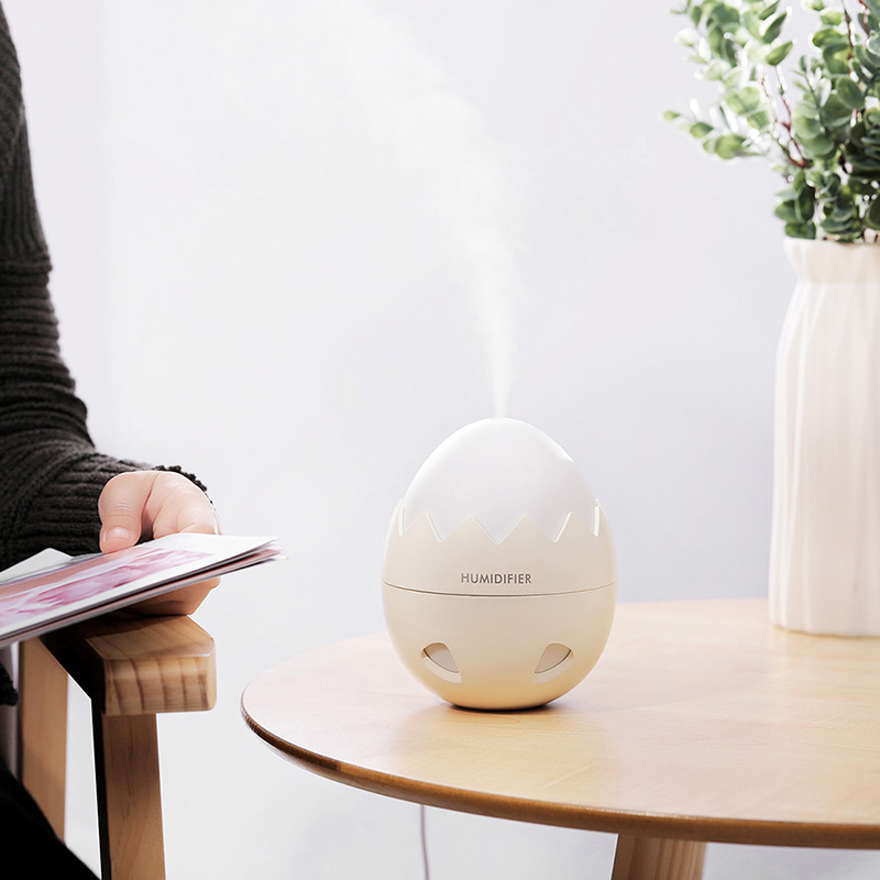Home office Egg Shape Mini Led Night Light Aromatherapy Diffusers Usb Ultrasonic Air  Humidifier