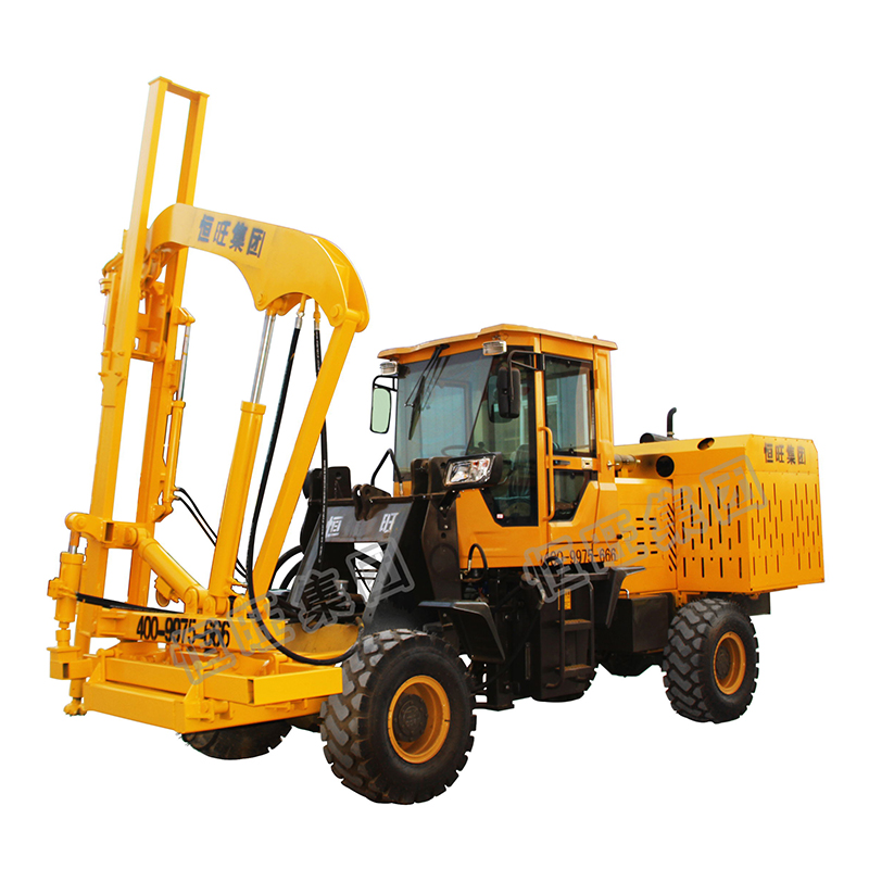 3m depth hydraulic guardrail post excavator pile driver