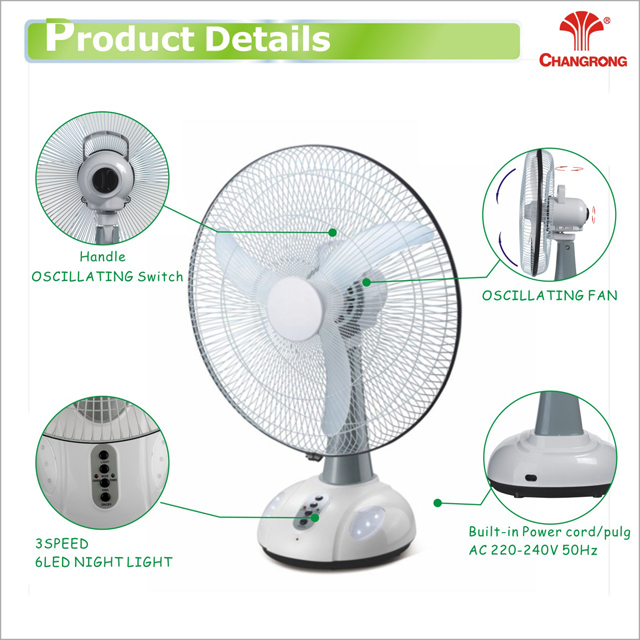 18 3 in 1 rechargeable fan with remote control