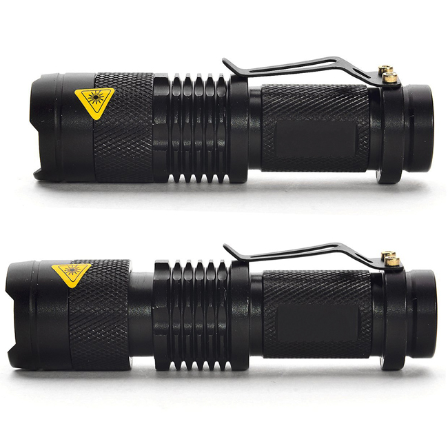 Waterproof Portable Aluminum Zoom 3W LED Police Tactical SK98 Flashlight