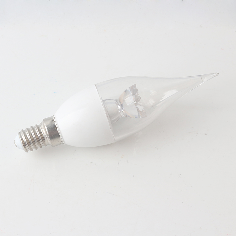 Rohs CE  E14 LED Candle Light Sliver Bulb