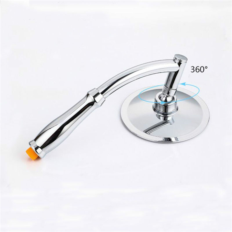 New Arrival Stainless Steel Bathroom Shower Rotate 360 Degree ABS  Round Chrome Hand Held Bathroom Rainfall Shower Head