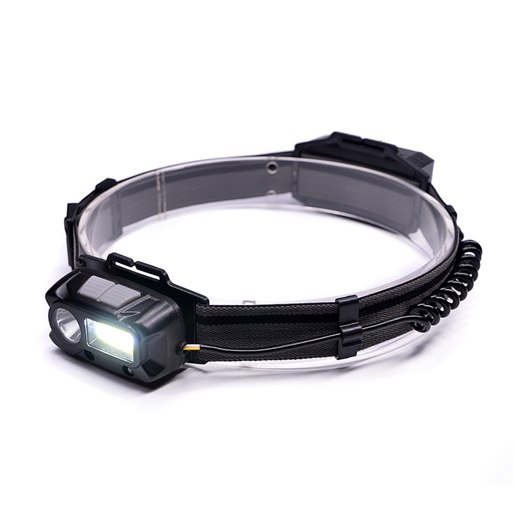 Portable Running Lamps Custom Small Camping Head Light Super Bright LED Headlamp COB Headlight