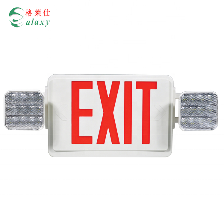Standard easy installation lighted LED exit signs emergency exit light