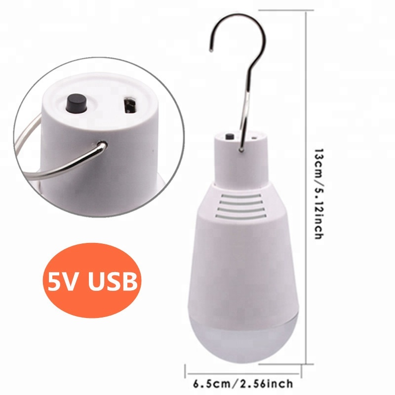 ABS+PC Cover Light Weight Portable Solar Camping Lamp Lighting Bulb