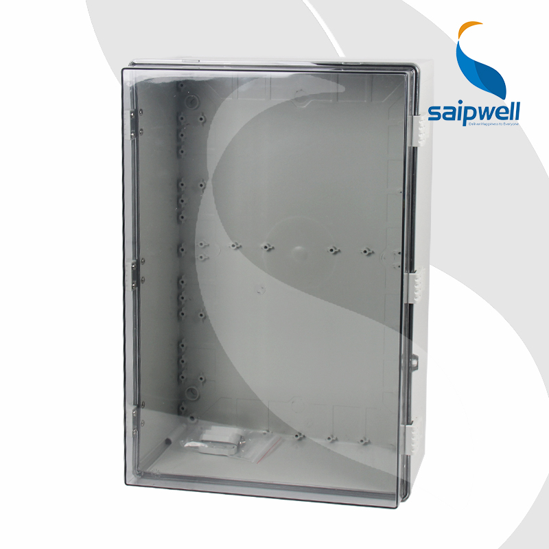 SAIPWELL Y IP66 SP-PCT-604022 600*400*220 ABS Transparent Cover With Metal Clasp Outdoor Use PCB Plastic Enclosures