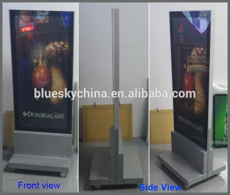 Floor standing LED Magnetic Advertising double sided light box