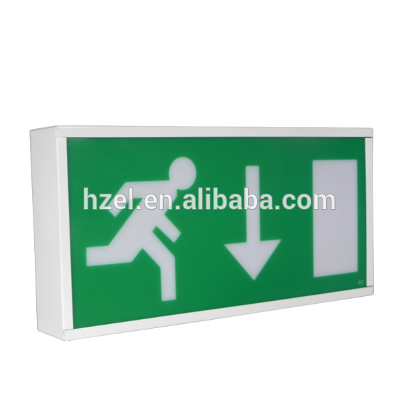 Led Emergency Exit Light with Maintained Electro-galvanized Steel Casing with PC Diffuser