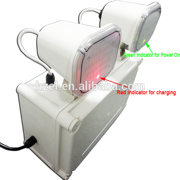 Wall Surface Mounted Rechargeable Twin Spot Emergency Light