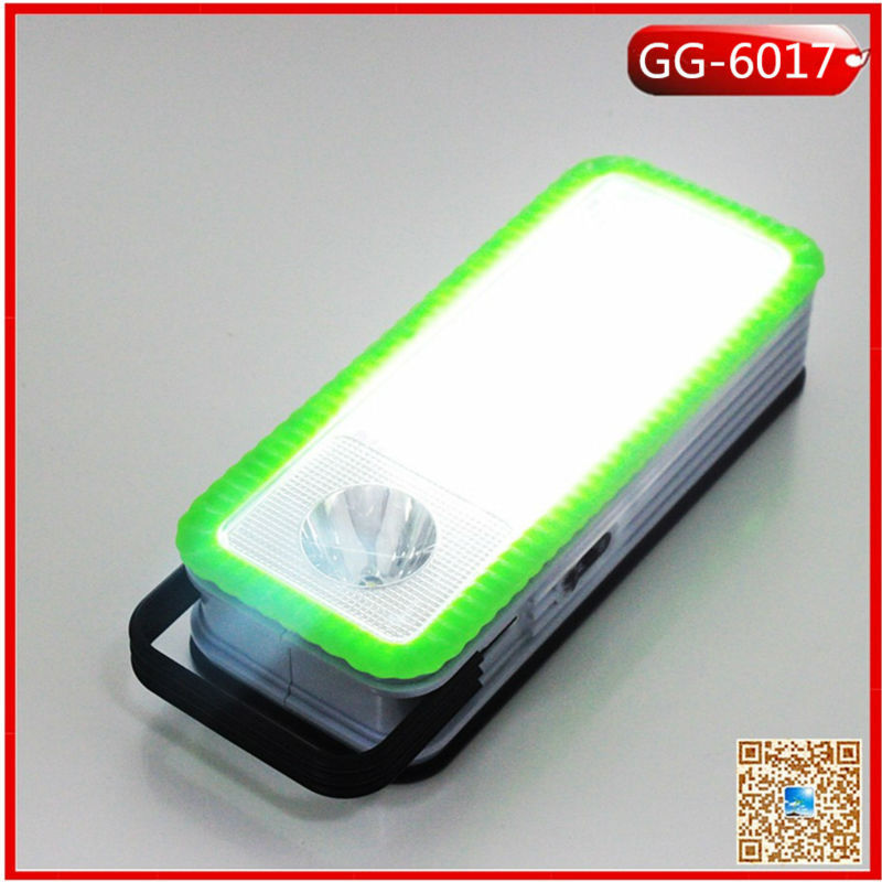 two powerd rechargeable battery led emergency light