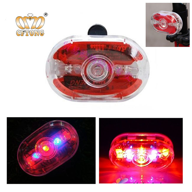 Portable and intelligent 5 LED bicycle tail light