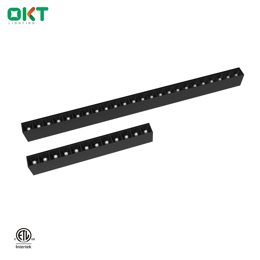 Anti-Glare 1ft 2ft 4ft Black Hanging Linear Light for Dining Room