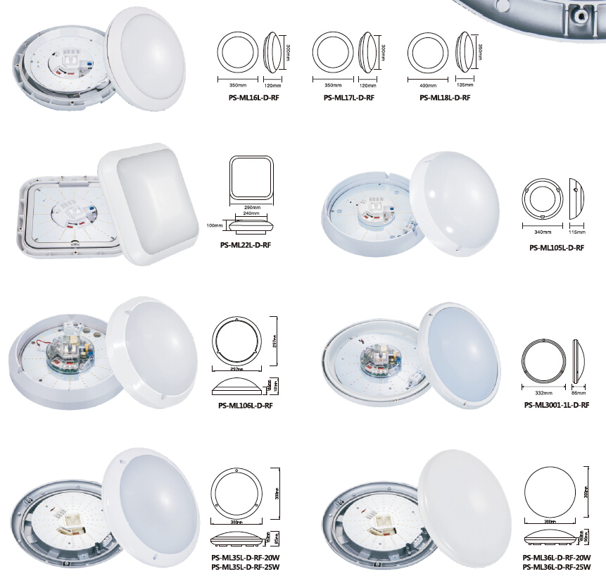 CE RoHS Gypsum surface mounted modern ceiling lights