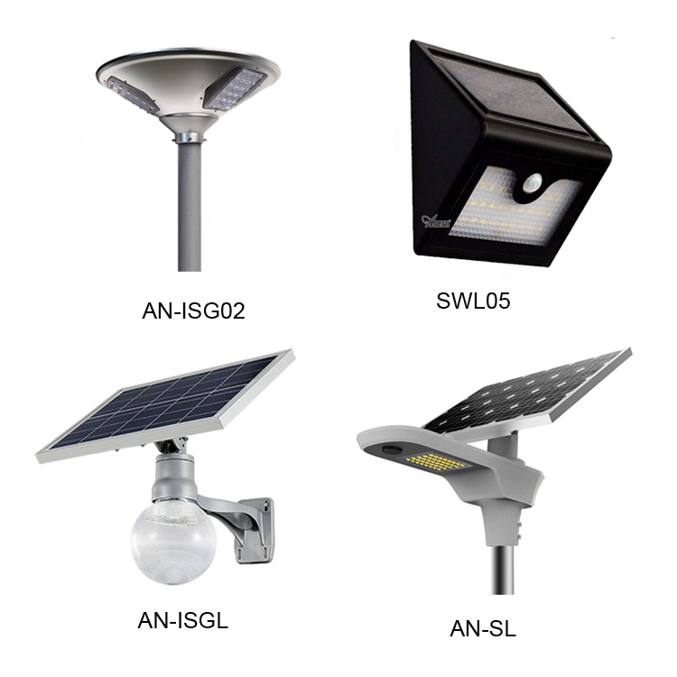 2018 Aluminum alloy ip65 integrated solar garden light