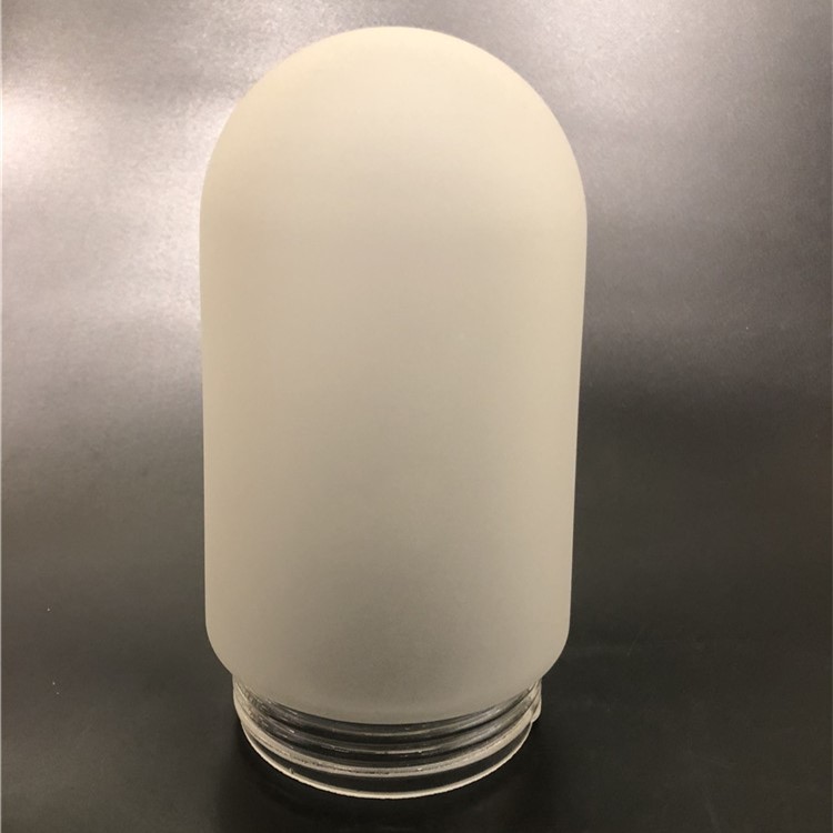 Handmade blown indoor lighting frosted glass cylinder glass lamp shade