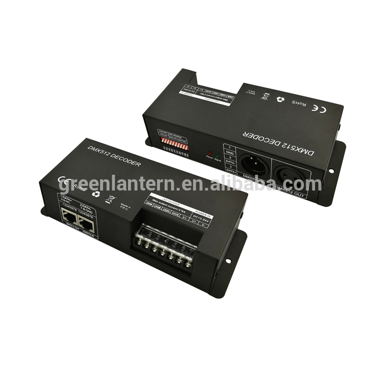 High quality DC2-24V 4*6A 576W LED Strip RGBW controller DMXCM-4CH(24A)