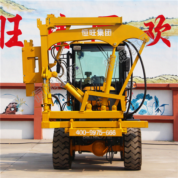 New Style Load Type Wheeled Hydraulic Diesel Hammer Pile Driver For Guardrail Installation /Hydraulic Foot-Step Pile Rig