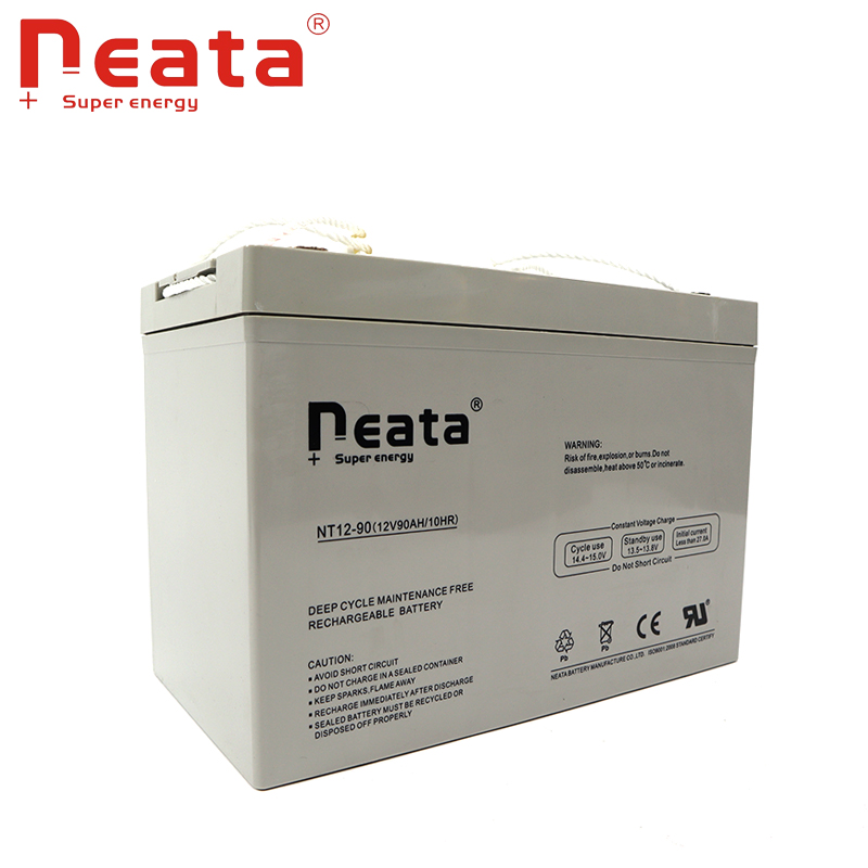 Factory customized solar battery 12V90Ah valve regulated sealed lead acid battery