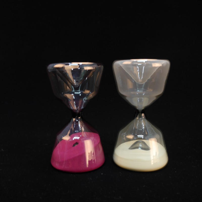 Hand Made Blown Glass Home Decoration Colored Sand Clock Glass 10 Minute Hourglass Timer