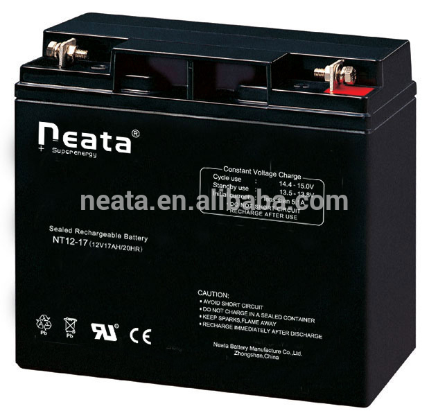 NEATA Lead Acid Battery 12V 17AH AGM Battery Non Spillible Maintenance Free Battery CE IEC UL ROHS ISO REACH Quality