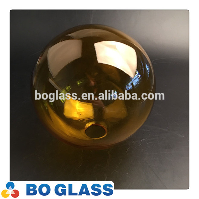 High quality modern amber spherical glass lamp shade for lighting