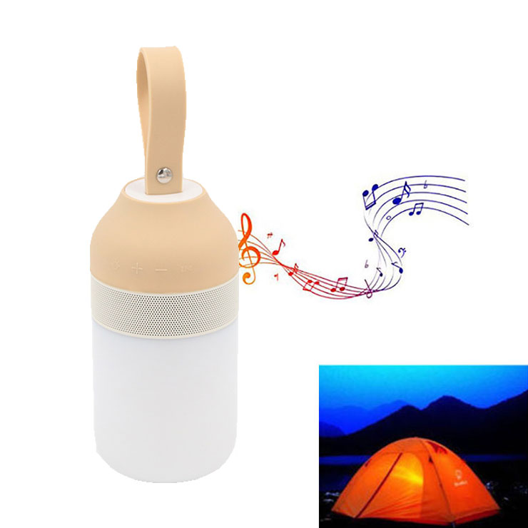 Multifunctional Hanging LED Camping Lantern, Wireless Speaker Music Night Light