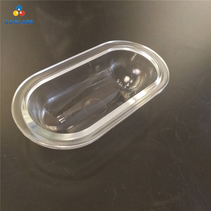 High Quality Molded Pressed Customized Tempered Glass Light Cover