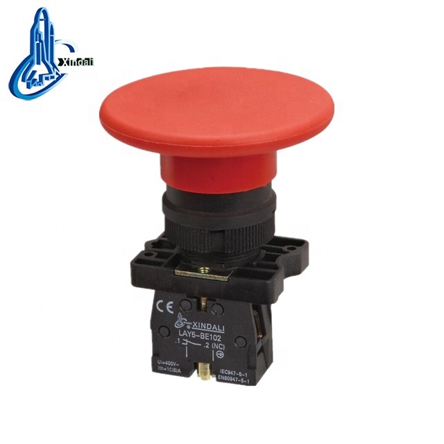 industrial mushroom head emergency stop switch push button LAY5-ER42