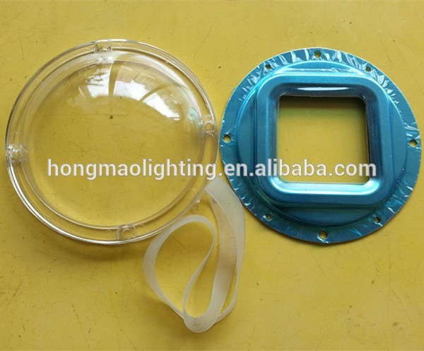 aluminum bracket,gasket,rubber,reflector bow 120mm dimension,90mm hole distance narrow beam led lens