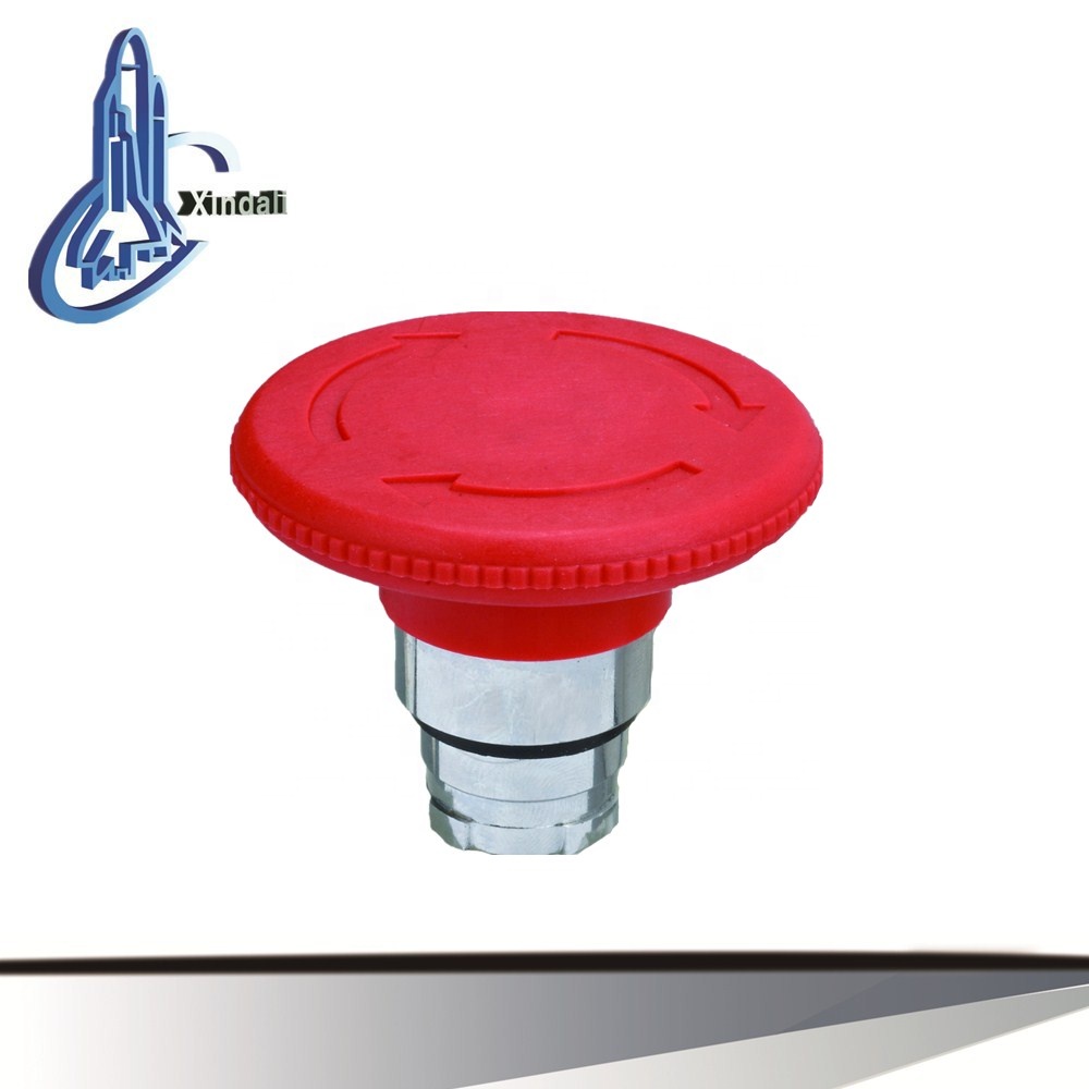 high quality 60mm mushroom red emergency stop push button switch parts/head LAY5-BS64