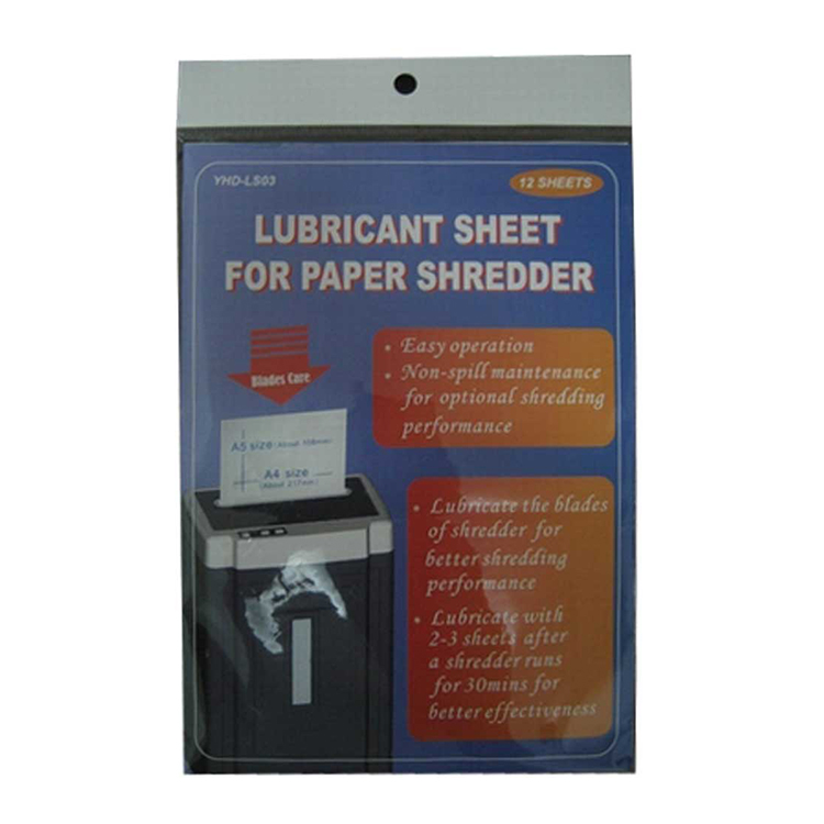 Shredcare Paper Shredder Lubrication Sheets 12-Pack Shredder