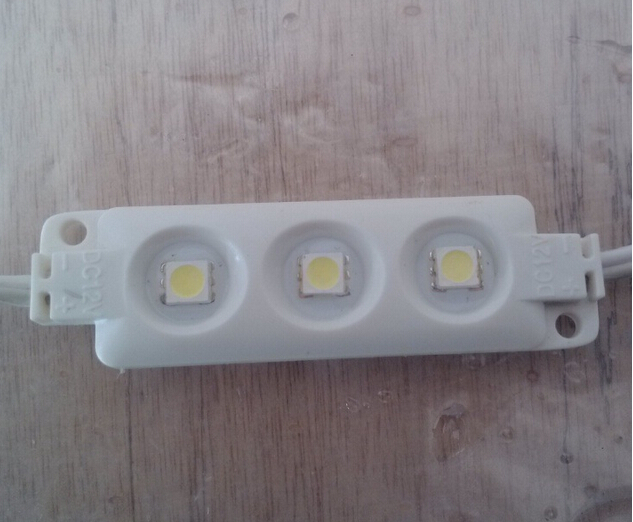 White 3Chips SMD 5050 LED module 0.72W DC12V IP68