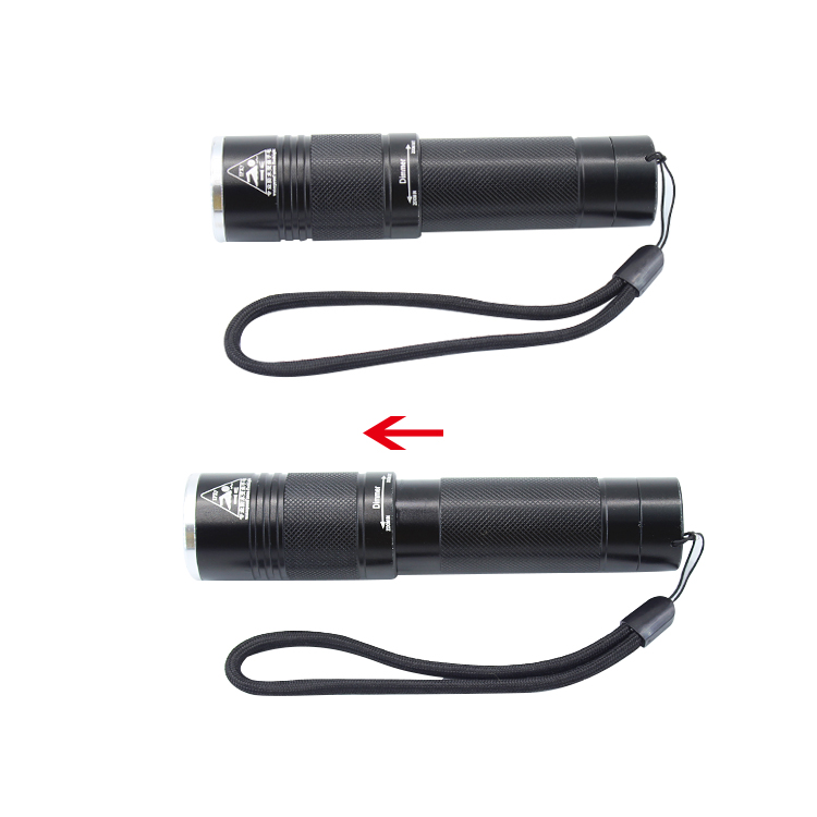 Aluminum Diving Torch Flashlight IPX8 Waterproof LED Flashlight