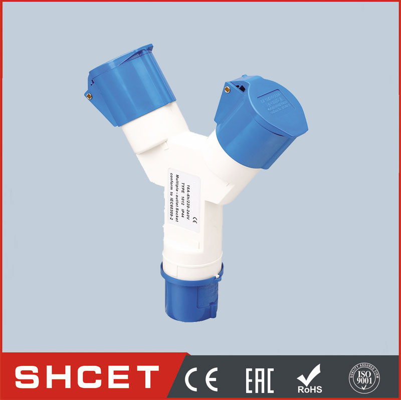 CET-0132 2P+E 16A 32A male and female industrial plug and socket 16a 3 pin plug