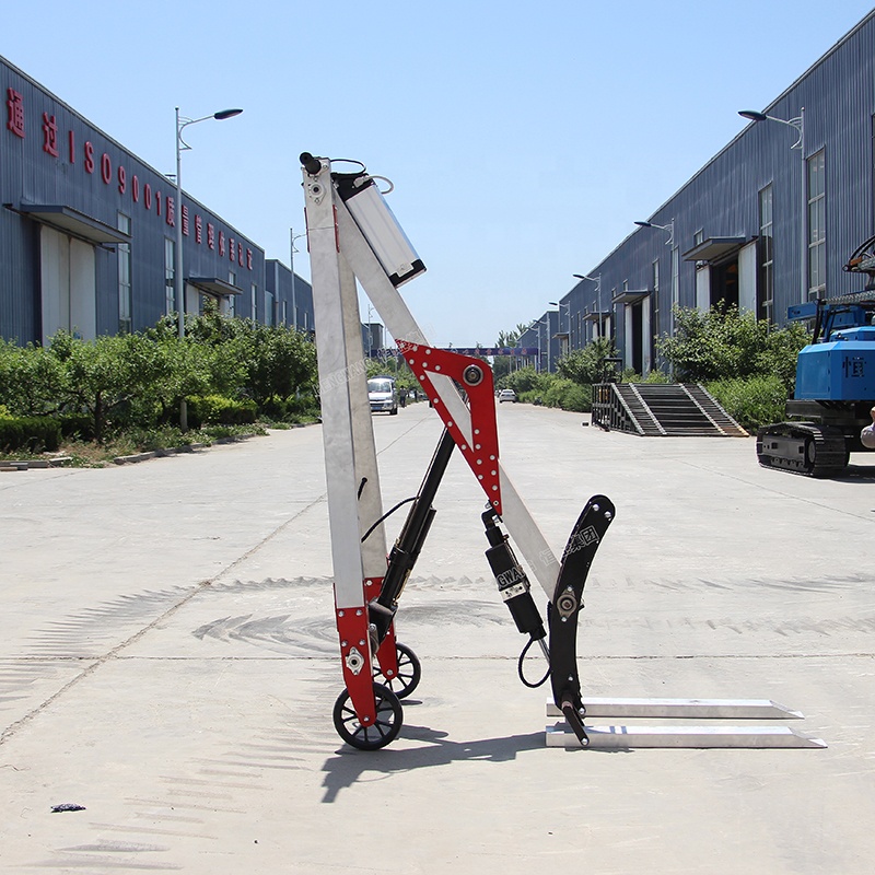 Mini portable type simple hydraulic crane