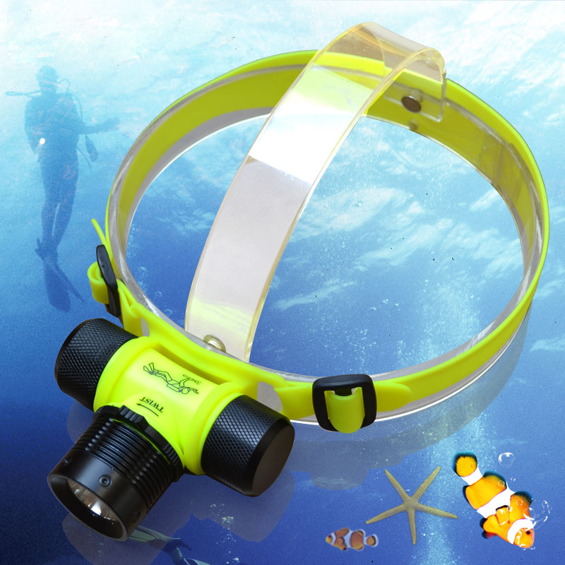 Headlight Diving Head Lamp Strobe Light waterproof head light