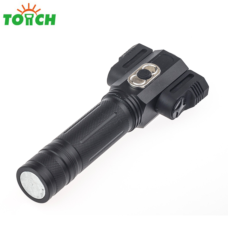 Portable powerful flashlight torch with UV led hot selling rechargeable torch