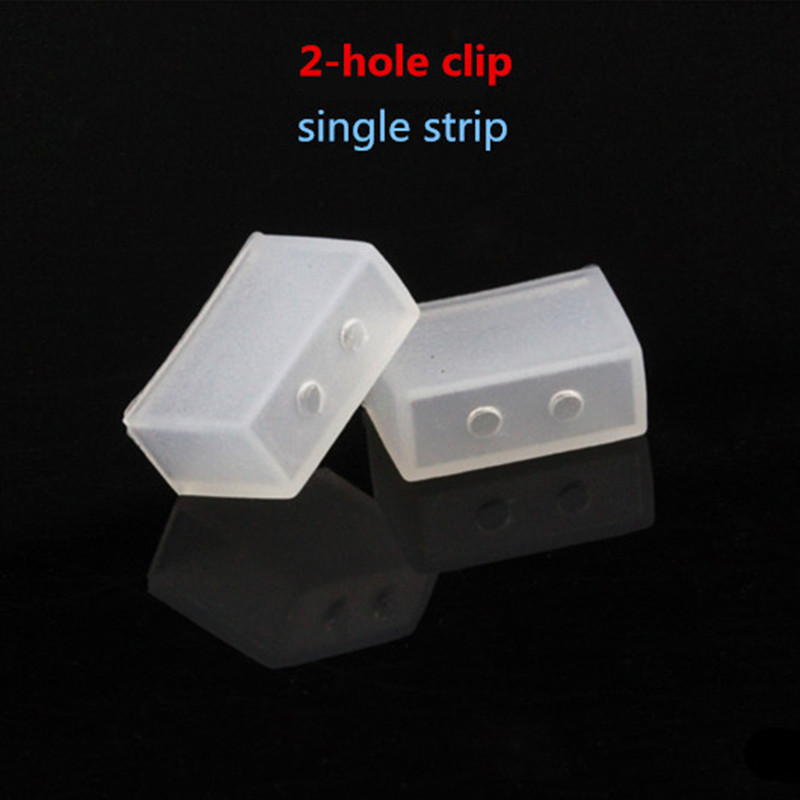 Silicon clip end cap used for Silicon Tube SMD 5050 3528 3014 5630 2835 ws2811 waterproof led strip light