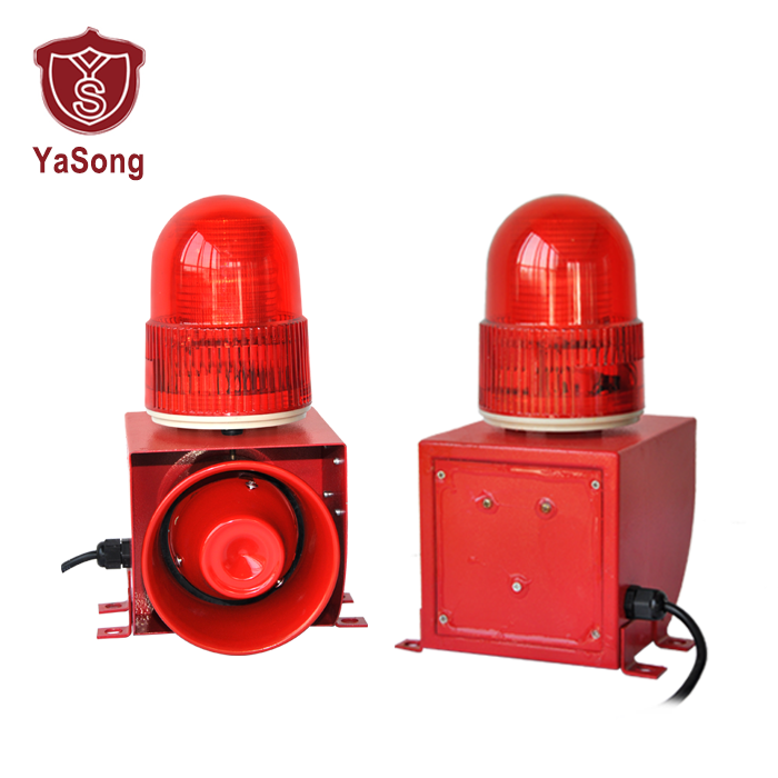 YS-01F 120dB warning tone screw type sound and light alarm for crane