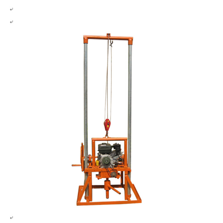 Top drive head portable water well drilling rig