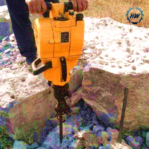 Rockdrill gas powered rock drill machine hand