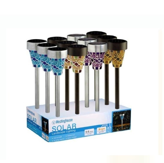 Solar garden lamp,mosaic Solar Garden Light ,solar light for garden solar lamp post conversion kit