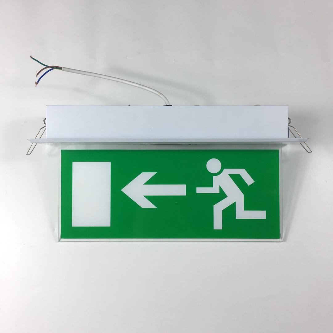 Aluminum professional led fire emergency light exit sign exit lamp