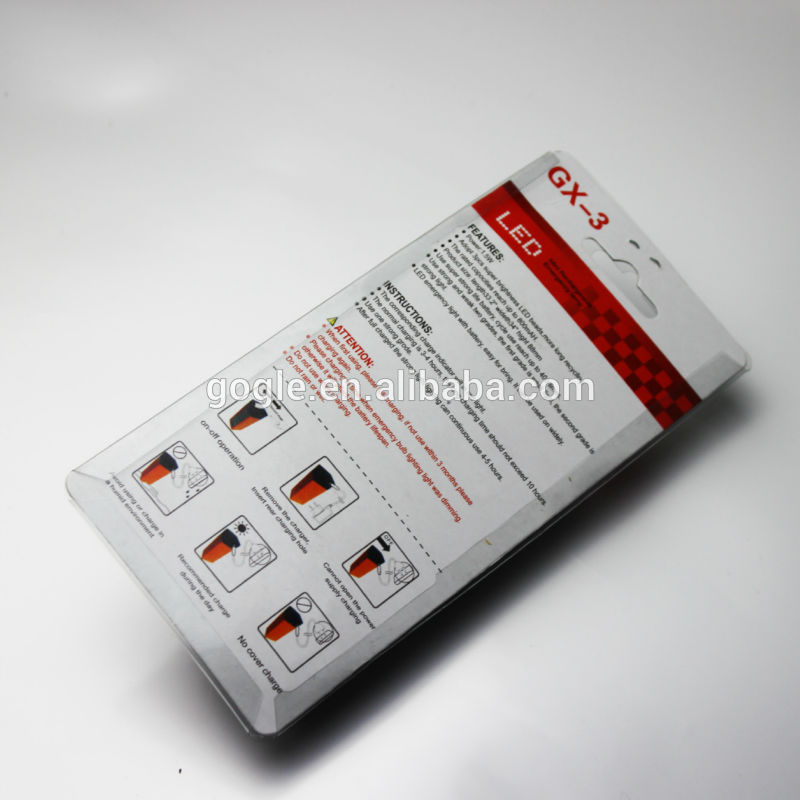 3W 800MAH cabinet rechargeable emergency light battery